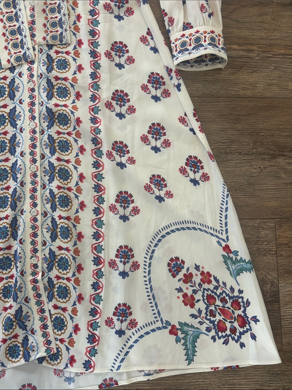 Sézane Fernande Dress with Belt in Milo Print Women's Size 8 / 40 EUC - Picture 9 of 15